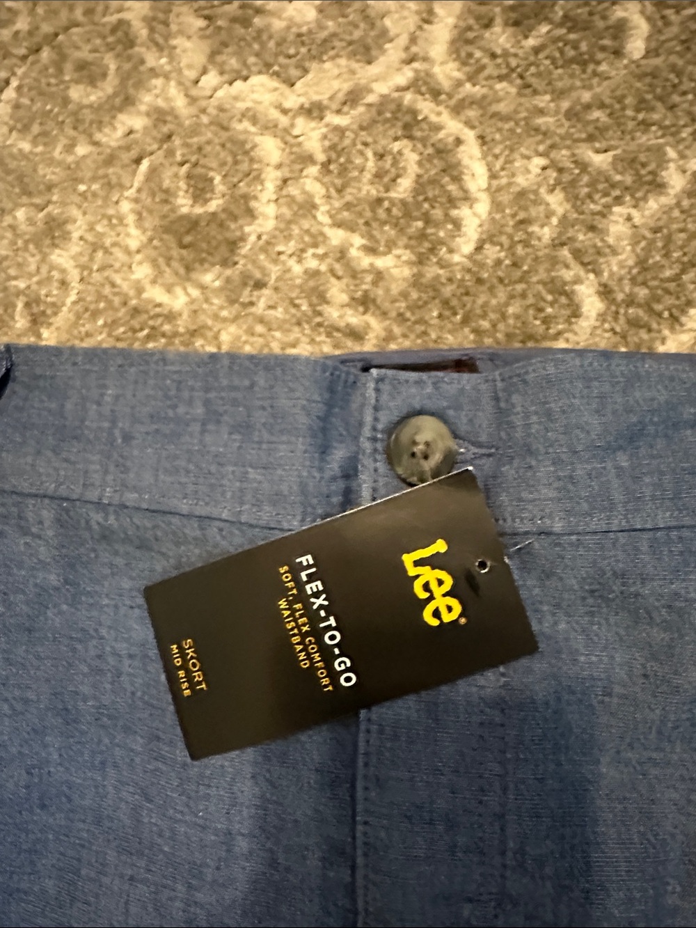 Lee Denim-Style Navy Skort with Front Patch Pockets NWT - Picture 4 of 8